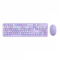 Aula tastatura i miš AC306 purple combo, 2.4G Cene