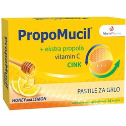 ABELA propoMucil® pastile med i limun, 24 pastile Cene