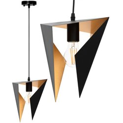 Toolight stropna svjetiljka trokutasta geometrijska crna aplikacija APP253-1CP Cijene