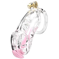 Cellmate Guardian Chastity Cage Clear Size 4 Cene