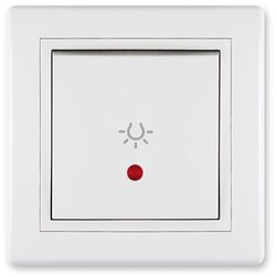 Aling Conel taster sklopka za svetlo sa indikacijom 10A 250V~, bela B/M Cene