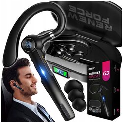 Dexxer aku. Bluetooth 5.1 brezžična avto slušalka 10m + power bank 400mAh G3 Cene