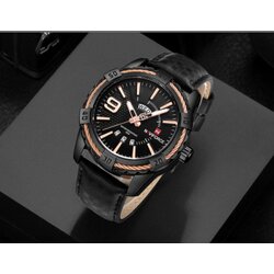 Naviforce 9117K Black muški sat sa kožnom narukvicom Cene