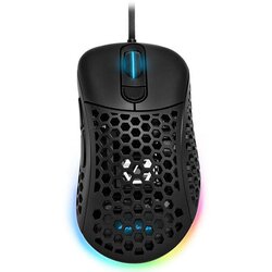 Sharkoon Light2 200, PixArt 3389 optical sensor with 50-16.000 DPI/CPI, RGB illumination, 120x66x42mm, 62g weight, USB Cene