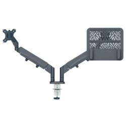 Leitz nosač za monitor Monitor+Laptoparm Ergo 1 Zaslon(i) 81,3 cm (32") tamnosiva podesiv po visini, vrtljivi nosač, mog Cene