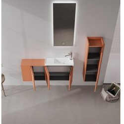 Hanah home Kupatilski ormarić sa umivaonikom i ogledalom (2 komada) Perla 110 347 Cene