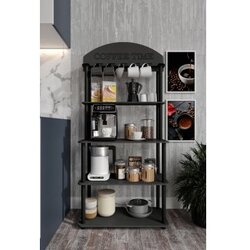 Hanah home coffee stand polica time black (282PTR1309) Cene