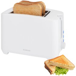 Bomann TA 6065 CB white 2 Slice Toaster Cene