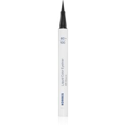 Korres Liquid Color Eyeliner vodoodporno črtalo za oči v obliki flomastra odtenek 01 Black 1 ml Cene