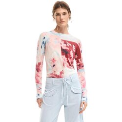 Desigual Pulover opal / merlot / svijetlocrvena Cene