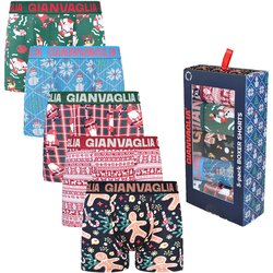 Gianvaglia Deluxe 5-Pack moške boksarice holiday edition Cene