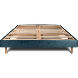 Sommeil de plomb Vzmetni boksi z letvami 135x190 cm - Blago Oblazinjena kodrasti učinek - Sestavljanje, (21613423) Cene