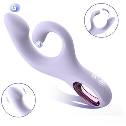 Sex HD G-točkovni vibrator z ročico za klitoris (vijoličen) Cene