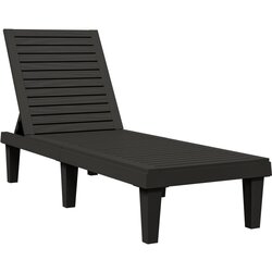 Maison Chic Ležalnik - Sončna ležalnik črn 155x58x83 cm polipropilen, (22042730) Cene