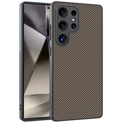 CARBON FIBER Texture maska za Samsung Galaxy S25 Ultra - Gold Cene