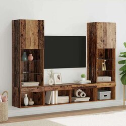 TV stenske enote z LED z LED lučmi 5 pcs Star les 40,5 x 30 x 102 cm - - Rjava - 56.65 - 40,5 x 30 x 102 cm - 2025--Uvoz_2 Cene