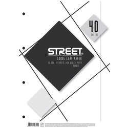 STREET Vložni listi A4, 40 listov, brezčrtni Cene