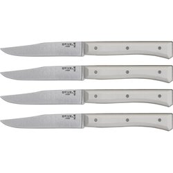 Opinel Table Knives Facette Set of 4 white Cene