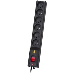LESTAR LX 610 G-A, surge protector, 1.5m, black 6 AC outlet(s) 230 V Cene