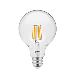 Gtv led sijalica E27 8W G95 3000K 800lm filament Cene
