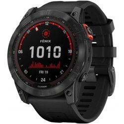 Garmin fenix 7X Pro, Solar izdanje, tamnosivi s crnim remenom