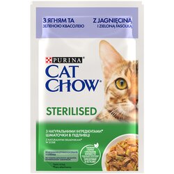 Cat Chow Varčno pakiranje Cat Chow 52 x 85 g - Sterilised jagnjetina in zeleni fižol Cene