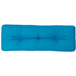 vidaXL Blazina za kavč iz palet svetlo modra 120x40x12 cm blago, (21416319) Cene