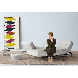 Innovation living Kau DUBLEXO SOFA BED s svjetlo stileto drvenim nogicama-Svjetlo siva Cijene