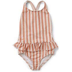 Liewood dječji kupaći kostim amara stripe coral blush/creme de la creme Cijene
