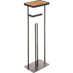 5five five držač toaletnog papira i telefona modern 18X12X59,2cm, metal crna Cene