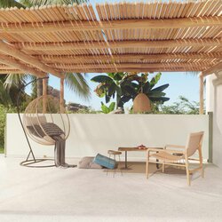vidaXL Uvlačiva bočna tenda za terasu 117 x 600 cm krem Cijene