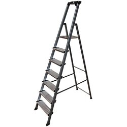 Krause aluminijasta lestev 6+1 (delovna višina: 3,5 m, nosilnost: 150 kg) Cene