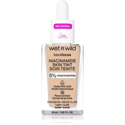 Wet'n wild Bare Focus Niacinamide Skin Tint lahki vlažilni tekoči puder odtenek Fair Beige 32 ml Cene