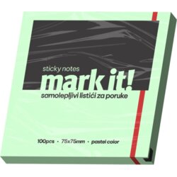 Mark IT Samolepljivi listići Mark 100lis, 75x75mm zeleni Cene