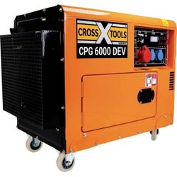 CROSSTOOLS CPG 6000 DEV 4-taktni generator struje 6.3 kW 400 V, 230 V, 12 V 150 kg 4200 W Cene