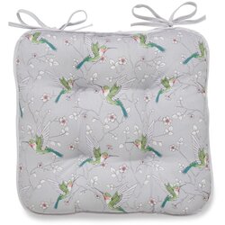 Cooksmart ® Siva bombažna sedežna blazina Hummingbirds Cene