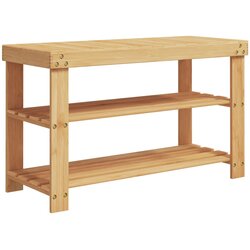 Maison Chic Stalak za cipele s 3 razine 70 x 27,5 x 45 cm od bambusa Cene