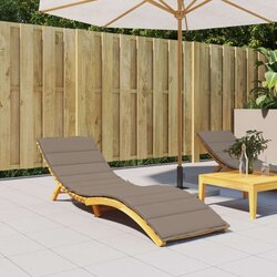  Jastuk za ležaljku smeđesivi 200 x 70 x 3 cm od tkanine Oxford Cijene