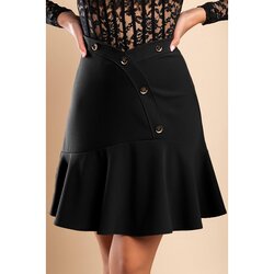Fenzy Mini Suknja S Ukrasnim Gumbima, Crna Cijene