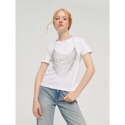 House bralette grudnjak od kristalića - srebrna Cijene
