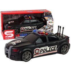 Lean Toys sportski policijski automobil sa svjetlosnim i zvučnim efektima 1:16 – crni Cijene