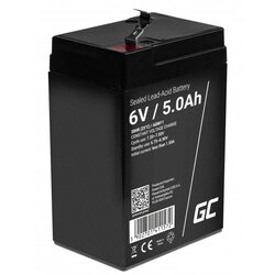 Green cell AGM11 svinčeni akumulator 6 v 5 ah svinčevo-gelni (š x v x g) 70 x 107 x 47 mm ploščati vtič 4\,8 mm obstojnostni cikel\, brez vzdrževanja, (20438792) Cene