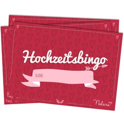 Spielehelden Vjenčani bingo 16 pitanja o karakteristikama 50 kom. Dizajn srca DIN A5 Cijene