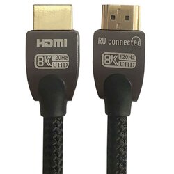 X Wave HDMI 2.1 2m pc 8K 60Hz bakarni pleteni kabl sa pozlacenim/cink konektorima Cene