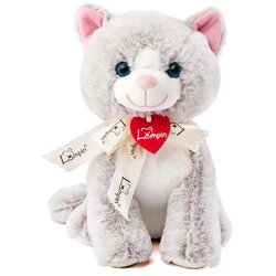 Lumpin Jacqueline siva plišasta mucka 25 cm - Cene