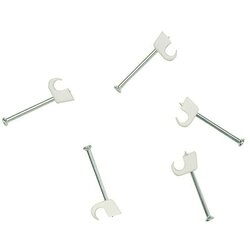 BAUHAUS Objemka z žeblji (4 mm - 7 mm, 18 mm, 20 kos, Bele barve) Cene
