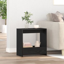 vidaXL Krajnji stol Crni hrast Konstruirano drvo 50 x 26 x 50 cm Pohrana Cijene