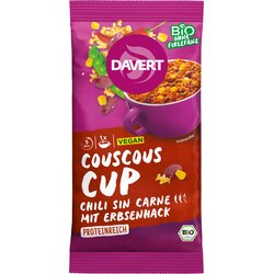 Davert Bio Couscous-Cup Chili sin Carne - 58 g Cene