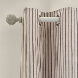 Catherine Lansfield Rjave zavese v kompletu 2 ks 168x229 cm Logan Stripe – Cene