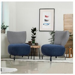 Atelier Del Sofa stolica s naslonom Set Loli Set-Tamno plava Cene
